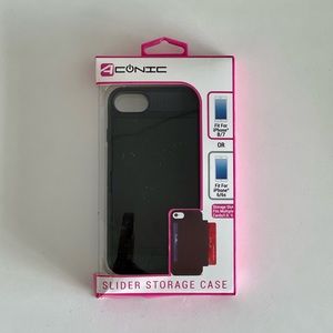 NEW Slider Storage Case for iPhone 8/7/6/6s in Black